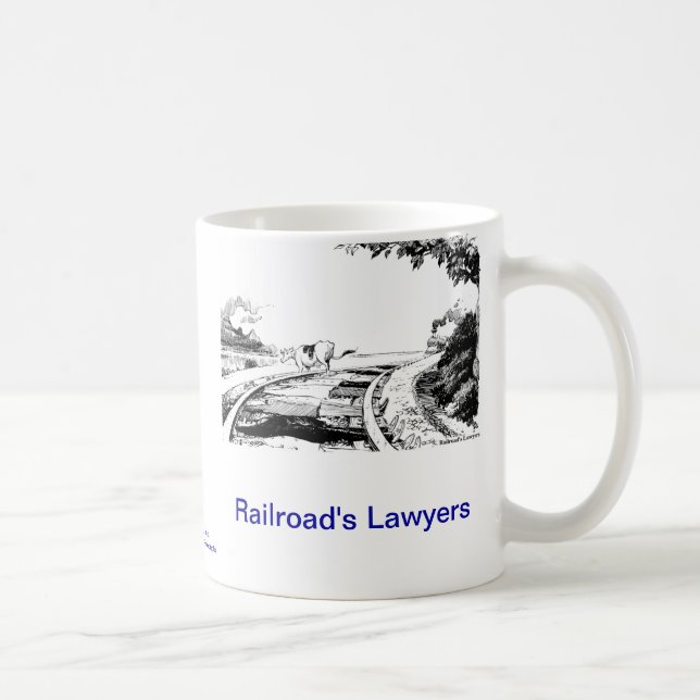Död Lawyer™ järnväg mugg för kaffe för advokat (Höger)