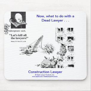 Död Lawyer™ konstruktionsadvokat Mousepad Musmatta