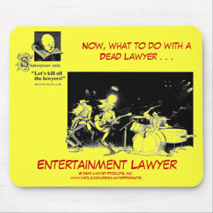 Död Lawyer™ underhållningadvokat Mousepad Musmatta