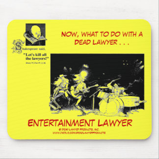 Död Lawyer™ underhållningadvokat Mousepad Musmatta