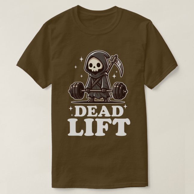 Död Lyft Grim Reaper T Shirt (Design framsida)