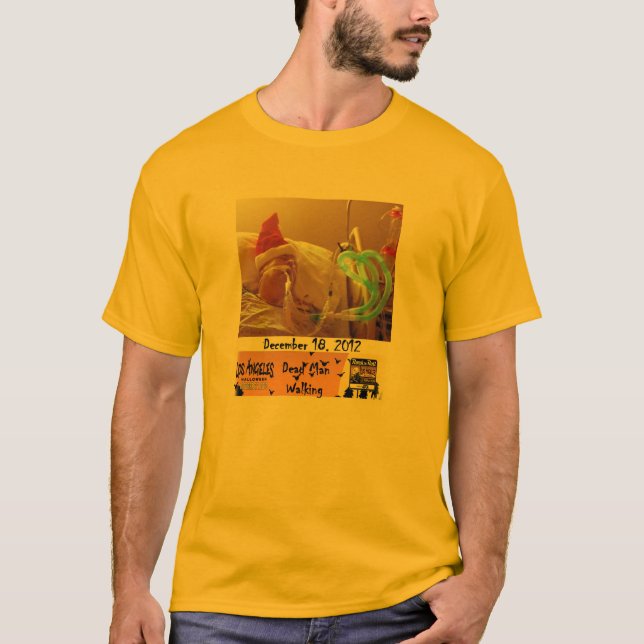 Död man som går utslagsplatsen tee shirt (Framsida)