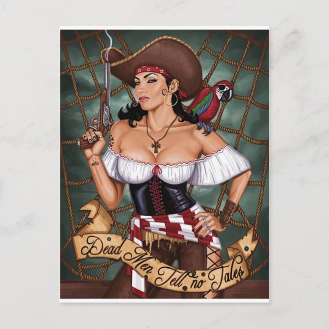 Död manar har inga sagor vykort (Framsida)