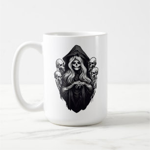 Död med döskallar kaffemugg