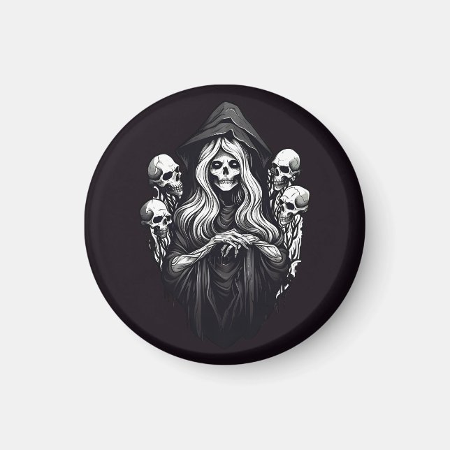 Död med döskallar magnet (Framsidan)