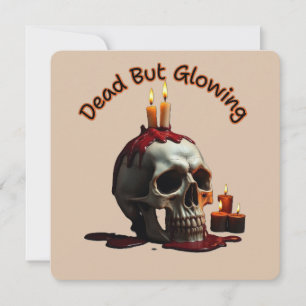 Död men lysande – Día de los Muertos-inbjudan Inbjudningar
