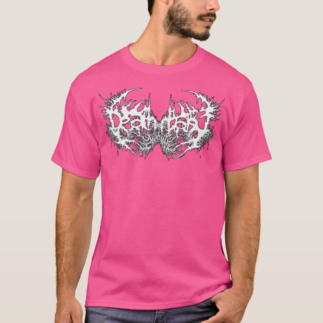 Död Metall Band Logotyp Symbol Font Metalhead Musi T Shirt (Framsida)