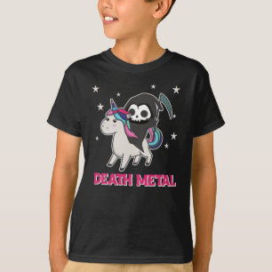 Död Metall - Död - Riding Unicorn Funny Unicorn T Shirt