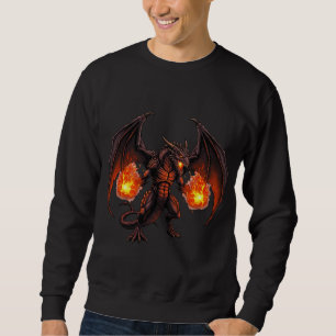 Död Metall Dragon Lång Ärmad Tröja