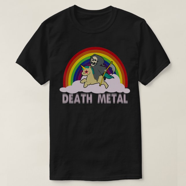 Död Metall Heavy Hardcore Funny Music T Shirt (Design framsida)