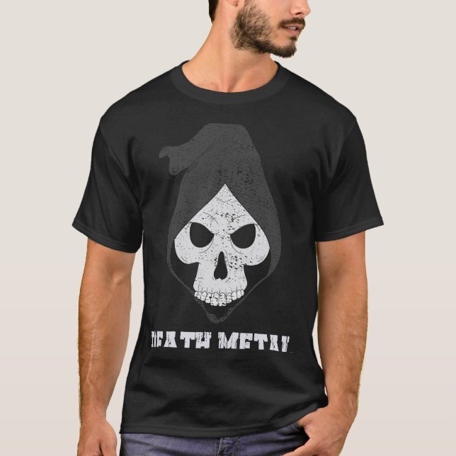 Död Metall Heavy Hardcore Music T Shirt (Framsida)