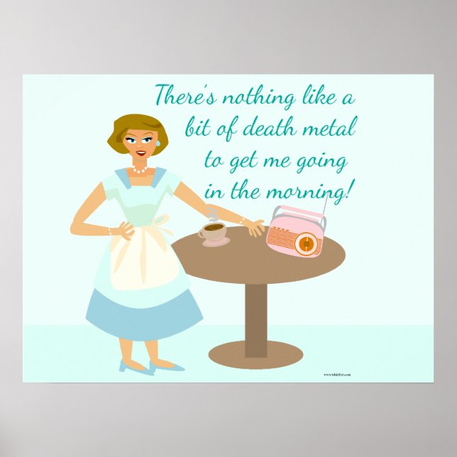 Död Metall Housefru Poster (Framsidan)