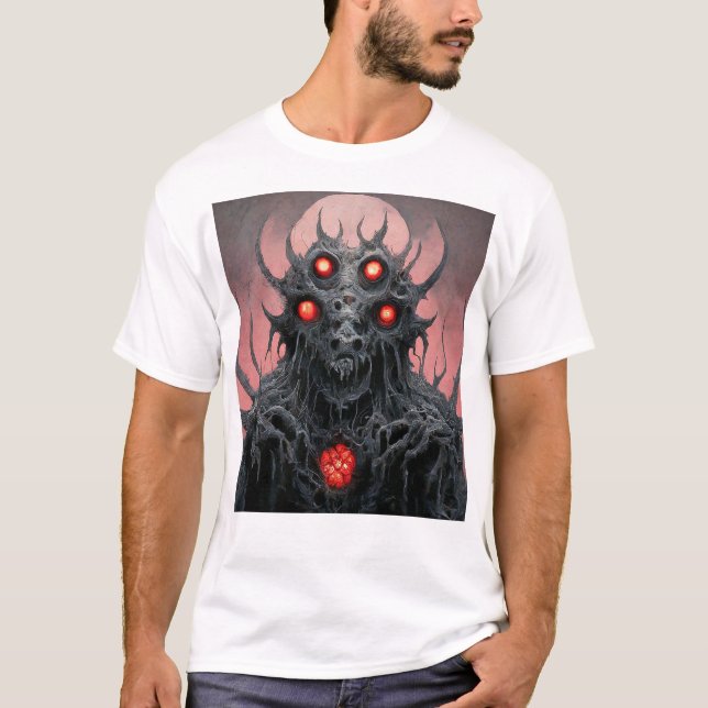 Död Metall Monstrous Creature T-Shirt (Framsida)