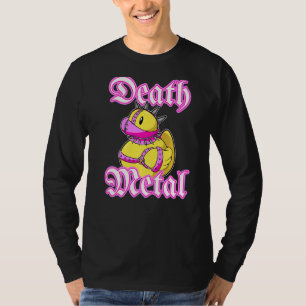 Död Metall Music Fläkt Cute Rocker Rubber Anka Bat T Shirt