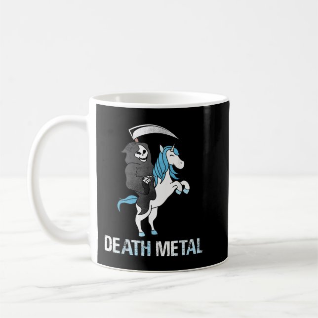 Död Metall Reaper Död Metall Rocker Heavy Metall Kaffemugg (Vänster)