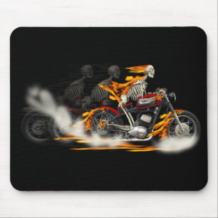 Död Metall Riders Motorcycle Fire Bike Musmatta