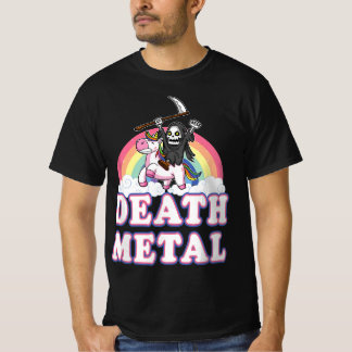 Död Metall Rock musik Rainbow Grim Reaper Riding T Shirt