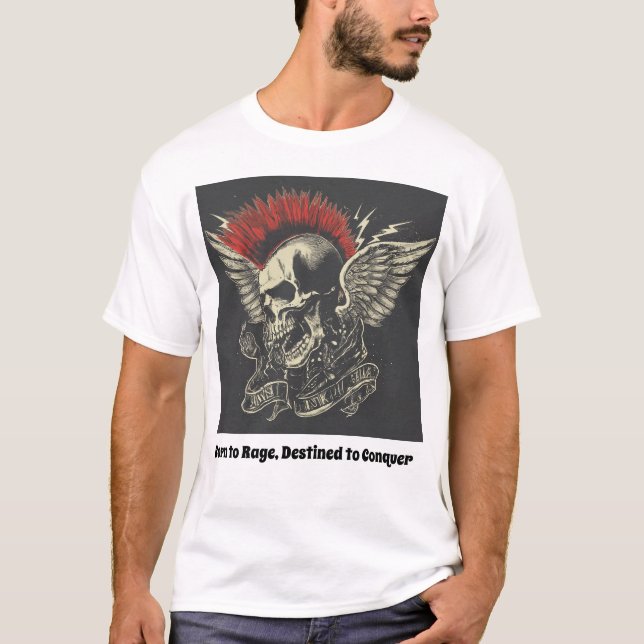 Död Metall Skull T-Shirt för manar (Framsida)