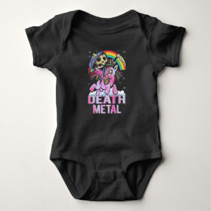 Död Metall Unicorn Reaper Rainbow T Shirt