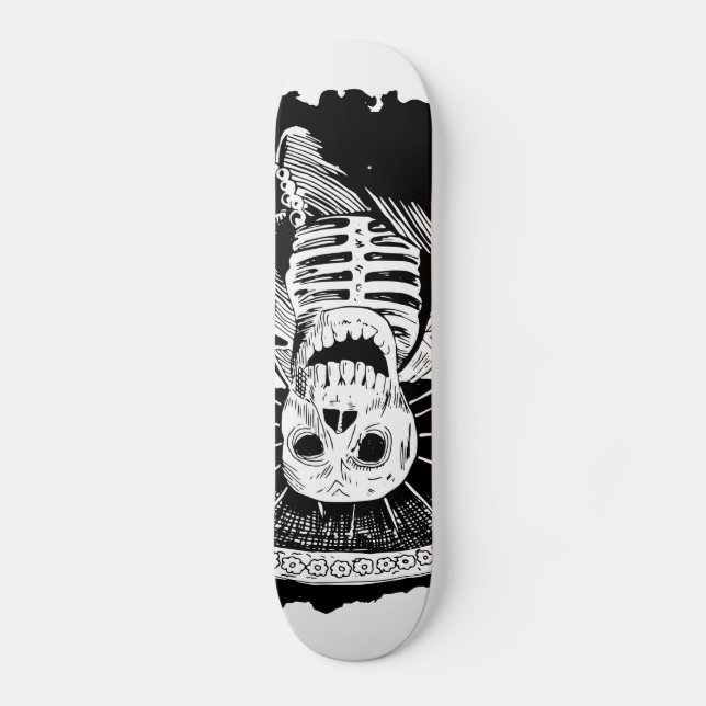 Död mexicansk tokig Mariachiskalle Skateboard Bräda 19,5 Cm (Framsida)