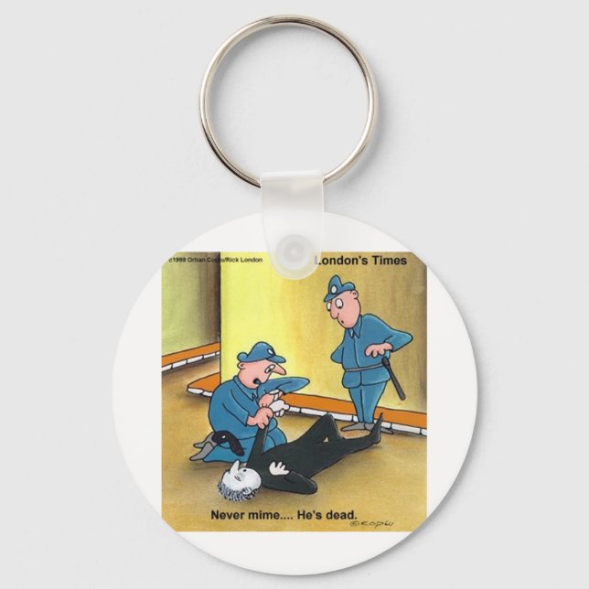 Död Mim Funny Tees Muggar Kort Present Etc Nyckelring (Framsida)
