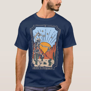 Död mot patriarkatets Tarot Card Skeleton Girl Pow T Shirt