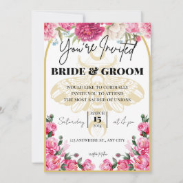 Död Moth Bröllop - inbjudan