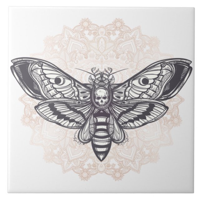 Död Moth  Kakelplatta (Framsidan)