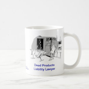 Död mugg för kaffe för Lawyer™ produktansvar