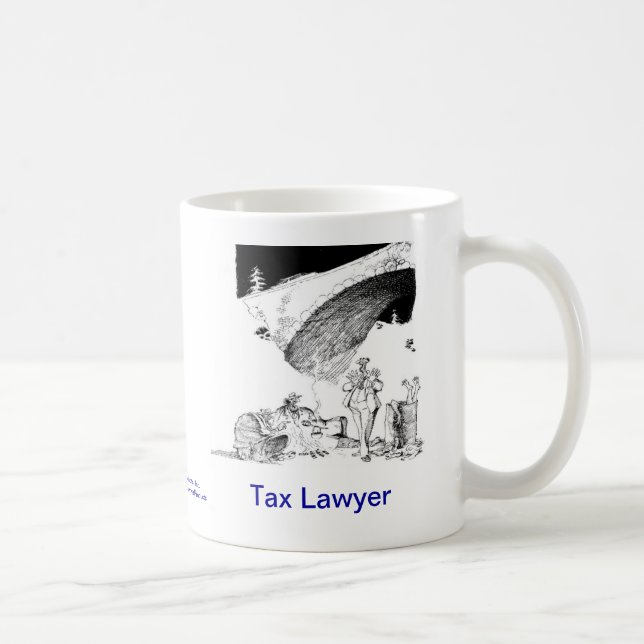 Död mugg för kaffe för Lawyer™ skattadvokat (Höger)
