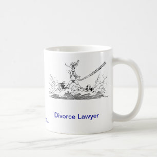 Död mugg för kaffe för Lawyer™ skilsmässaadv