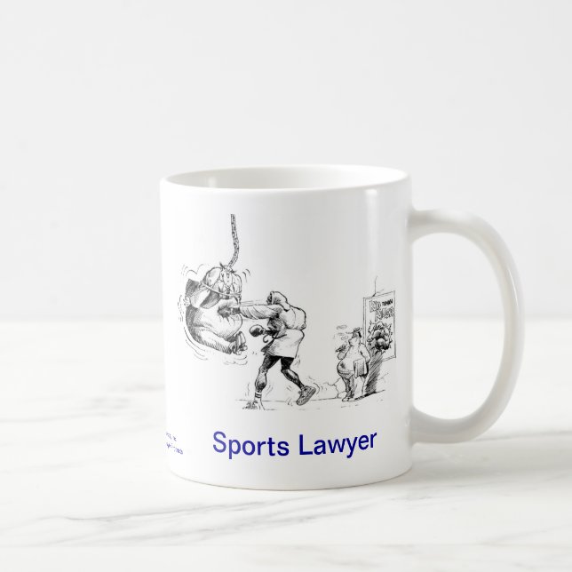 Död mugg för kaffe för Lawyer™ sportadvokat (Höger)