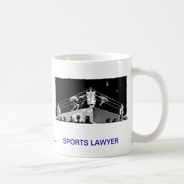 Död mugg för kaffe för Lawyer™ sportadvokat (Höger)