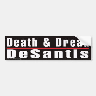 "Död och läsk Desantis" Bumper Sticker Bildekal