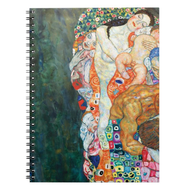 Död och Life Gustav Klimt Anteckningsbok (Framsidan)