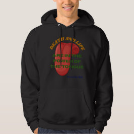 Död och liv är i tungans makt hoodie