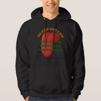 Död och liv är i tungans makt hoodie