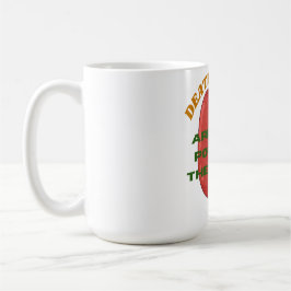 Död och liv är i tungans makt  kaffemugg