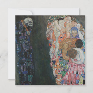 Död och liv av Gustav Klimt Vintage Art Nouveau