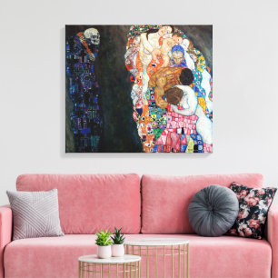 Död och liv   Gustav Klimt   Canvastryck