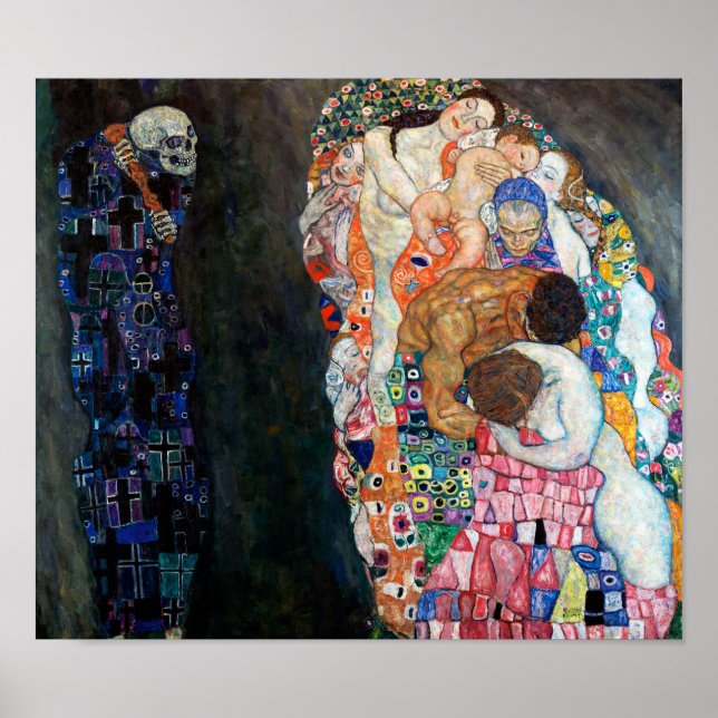 Död och liv | Gustav Klimt | Poster (Framsidan)