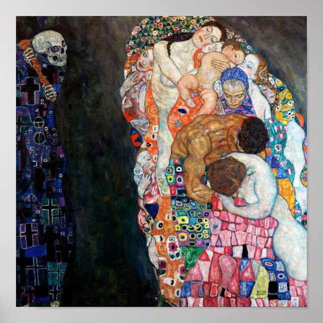Död och liv | Gustav Klimt | Poster (Framsidan)