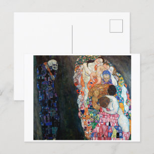 Död och liv   Gustav Klimt   Vykort