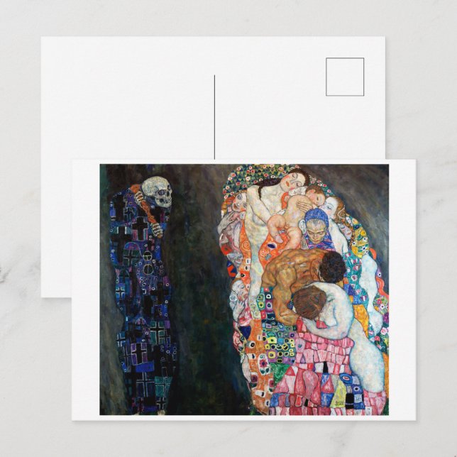 Död och liv | Gustav Klimt | Vykort (Fram/baksida)