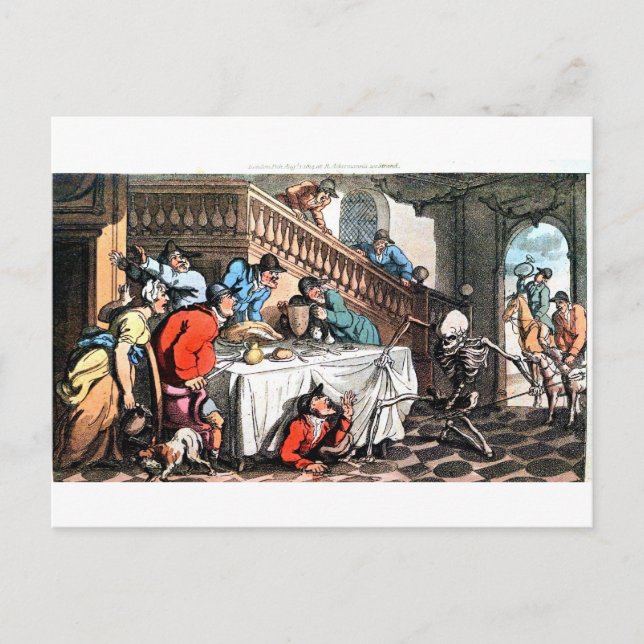 Död och rävjakt vykort (Framsida)