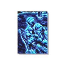 Död och skatt Akrlic Airbrush på Canvas