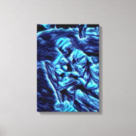 Död och skatt Akrlic Airbrush på Canvas