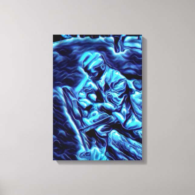 Död och skatt Akrlic Airbrush på Canvas (Framsida)