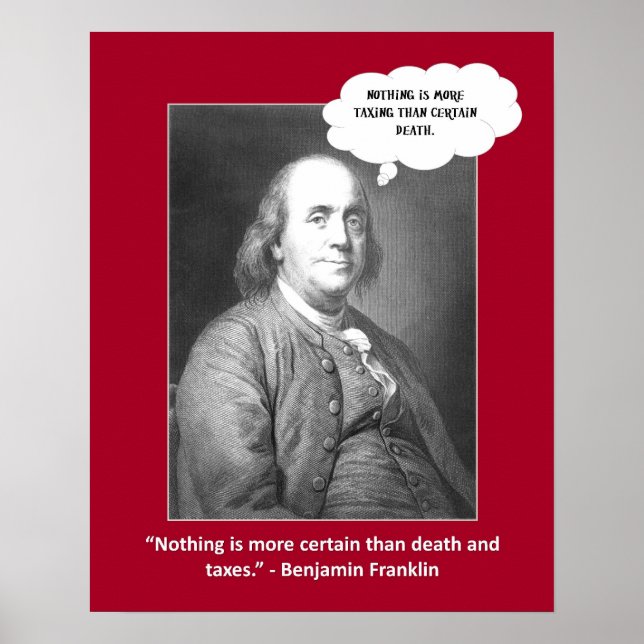 Död och skatt - prisnotering på Ord Poster (Framsidan)