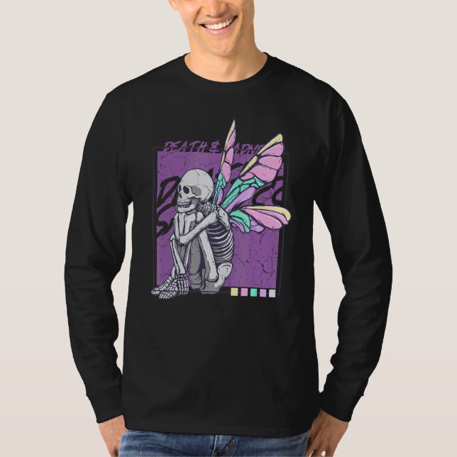 Död och sorg Goth Fairy Grunge Aesthetic Fair T Shirt (Framsida)